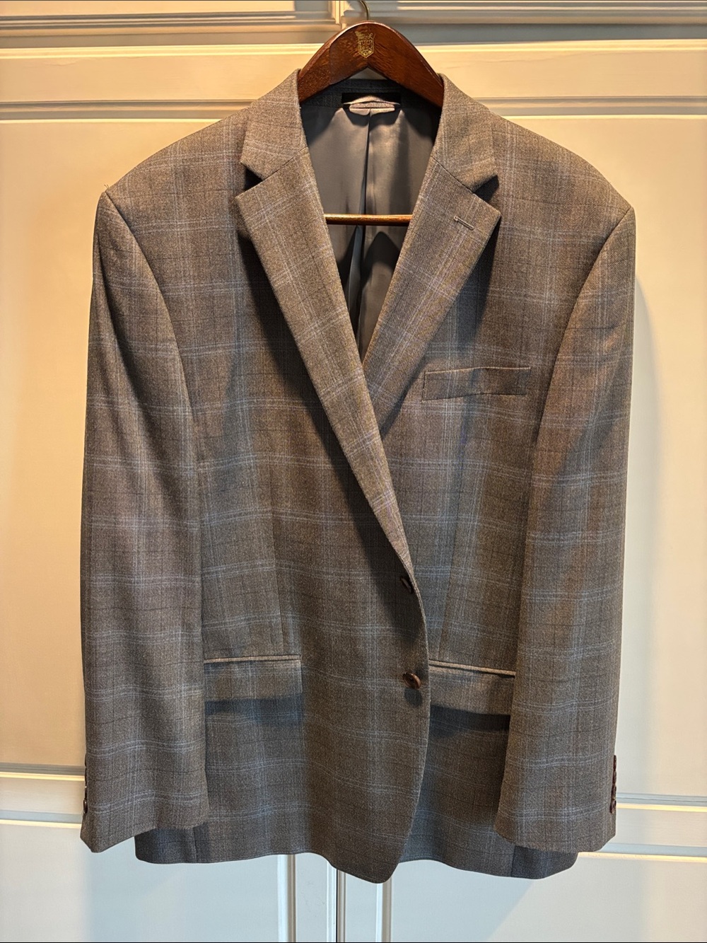 Ralph Lauren Brown & Gray Plaid Sport Coat